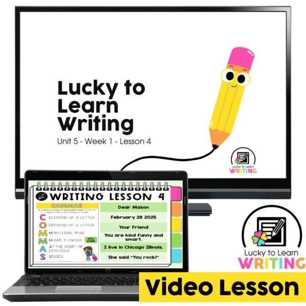 Lucky to Learn Writing - Unit 5 Other Types of Writing - Writing 5.4 ...