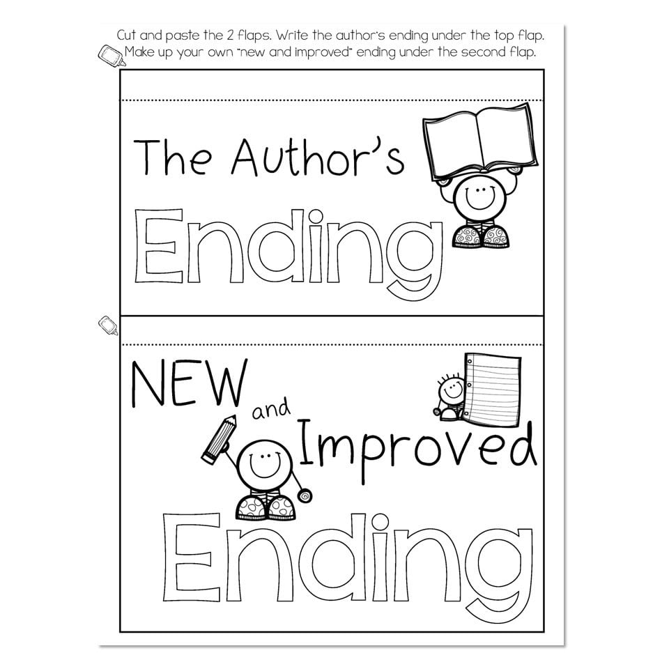Reading Interactive Notebook - Ending - Lucky Little Learners