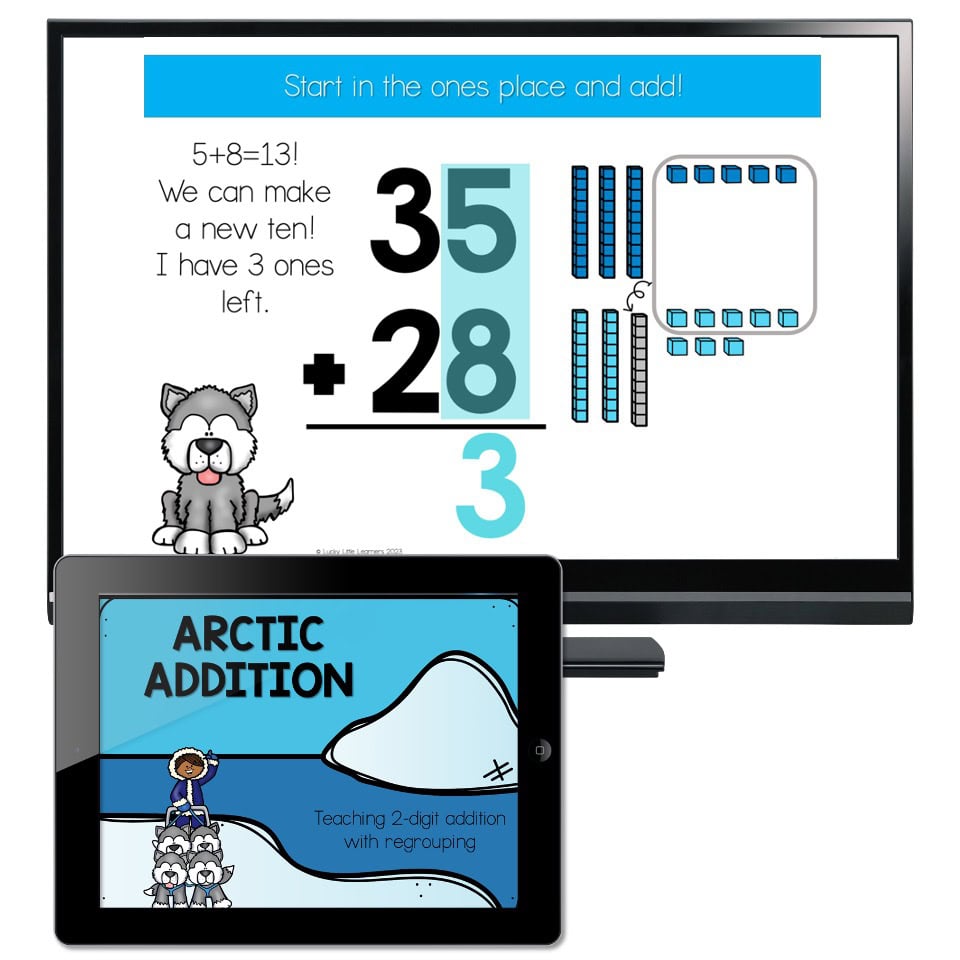 Sub Plans - Middle of Year - 2 Digit Addition - 2nd Grade Math Slides ...