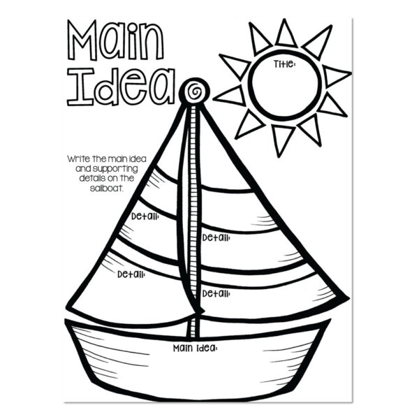 Summer Practice Packet - Reading Graphic Organizer - Main Idea - Lucky ...