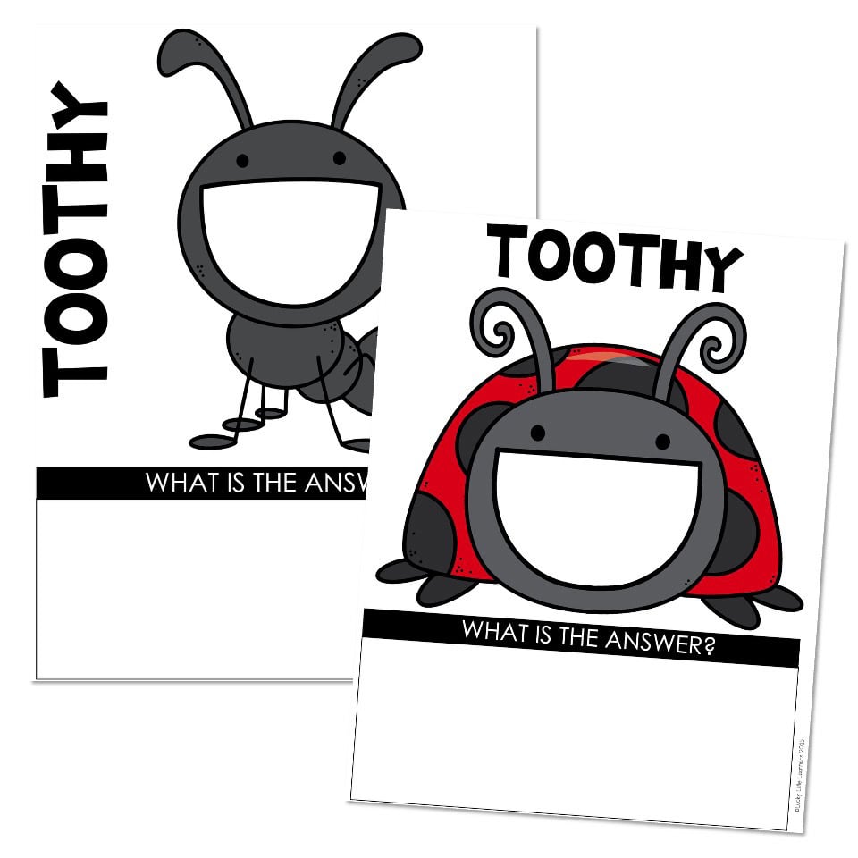 Toothy Mats - Bugs and Insects - Lucky Little Learners