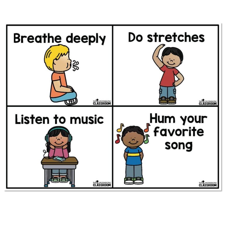 Breathing Exercises Cards and Calm Down Corner Kit - Calming Strategies ...