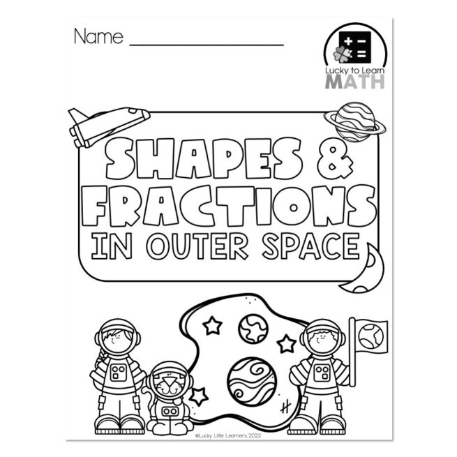 Lucky Math Color Page Lucky to Learn Math - Student Cover Page - Unit 8 - Lucky Little Learners