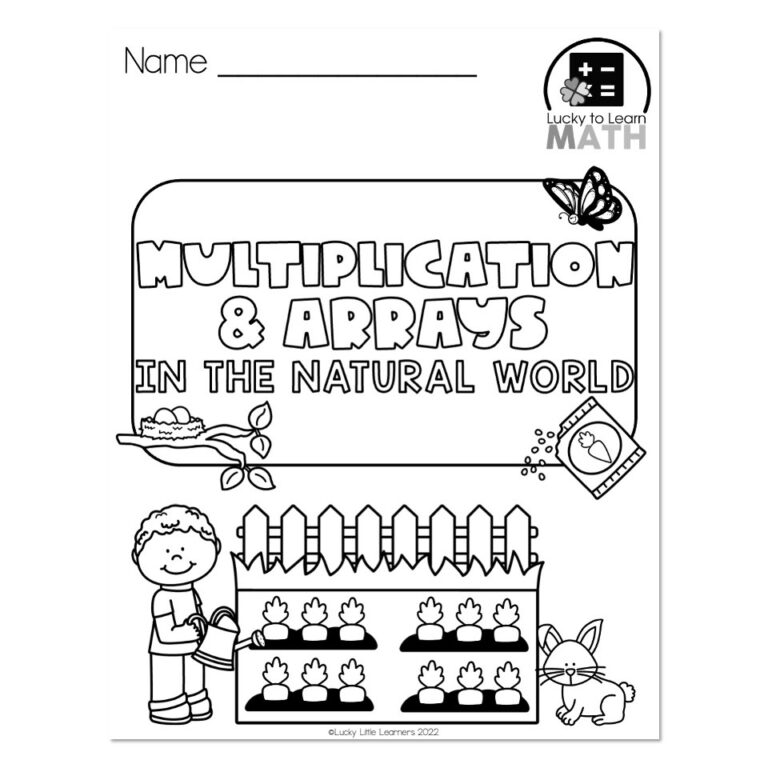 Lucky to Learn Math - Student Cover Page - Unit 9 - Lucky Little Learners