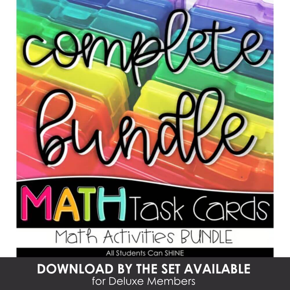 Brightly colored math task cards for elementary students, focused on completing and debating math problems, ideal for classroom or homeschool use to enhance math skills.