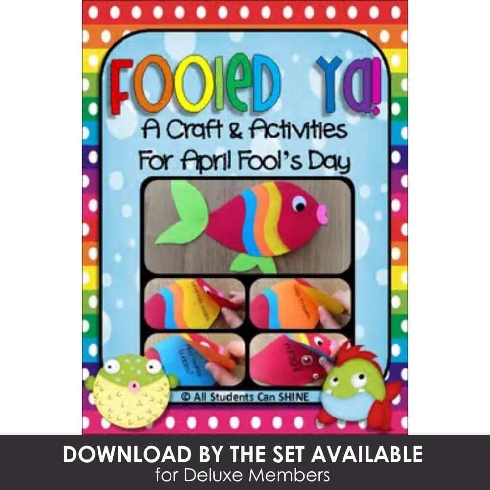 Colorful craft activity for April Fool’s Day, fish and fruity edible crafts, fun classroom decoration ideas, and printable templates for kids.