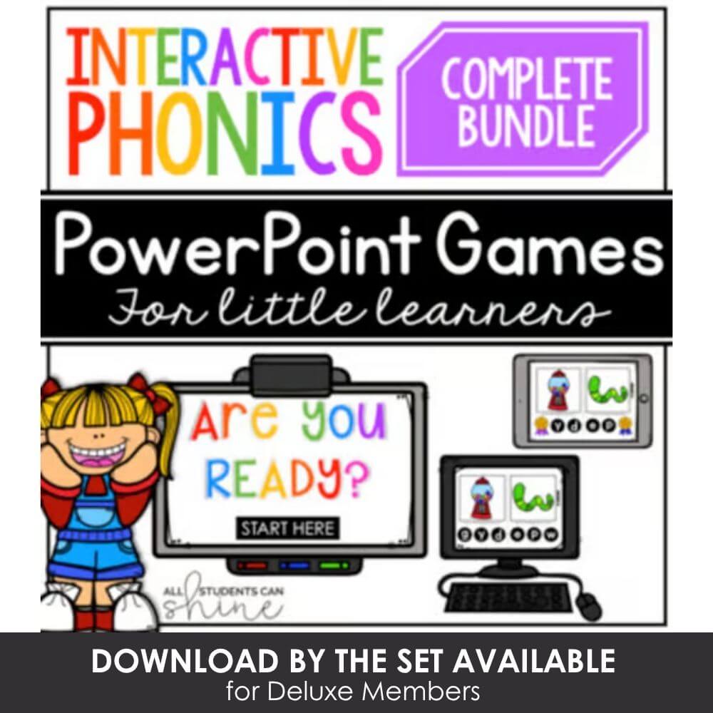 Interactive phonics games for early childhood literacy development.