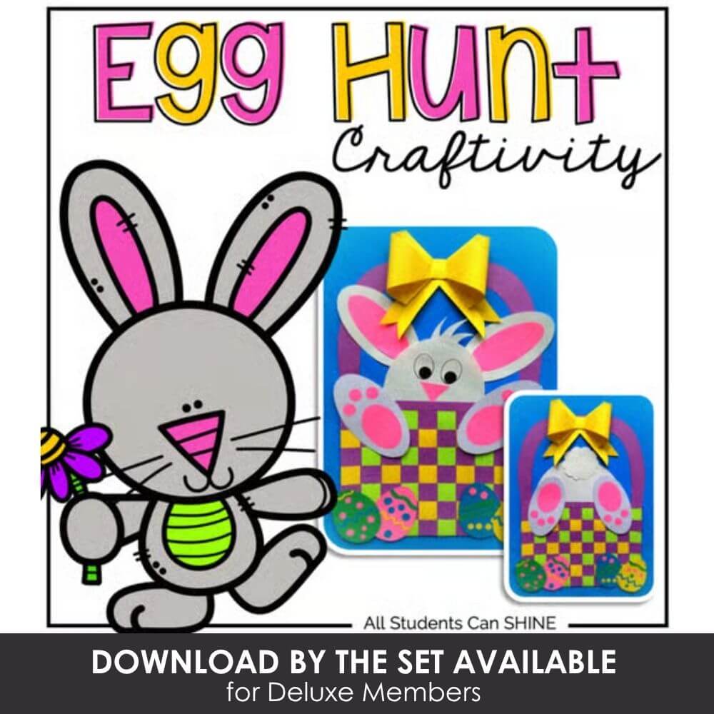 Bright educational Easter egg hunt craft kit for kids, arts and crafts activities, spring holiday activities, perfect for preschoolers and early learners, easy to assemble and inspire creativity.