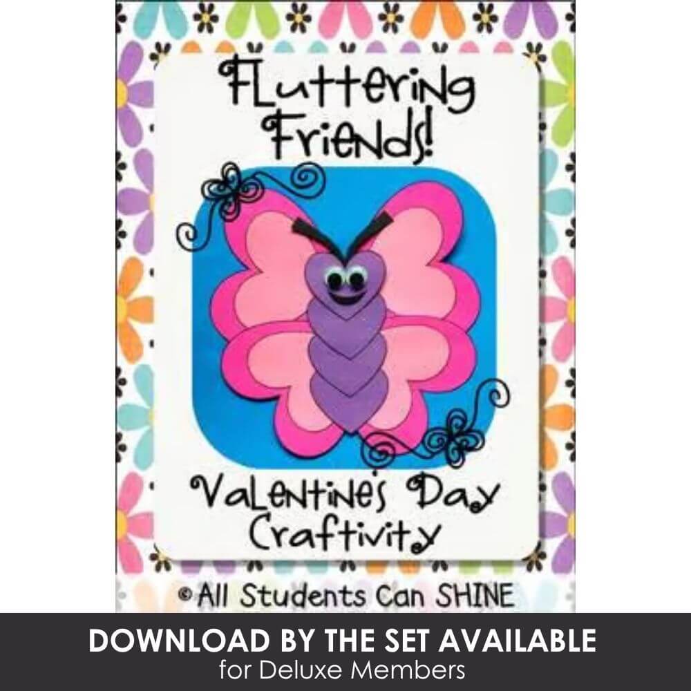 Colorful Valentine's Day craft activity featuring a butterfly with googly eyes, perfect for preschoolers and kindergarten, promotes creativity, fine motor skills, and friendship appreciation.