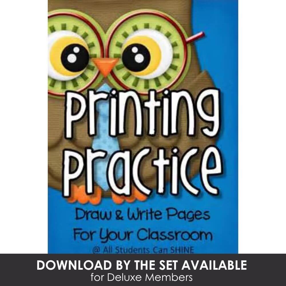 Colorful owl-themed printable practice pages for drawing and writing, perfect for early childhood classrooms focusing on literacy, fine motor skills, and engaging educational activities.