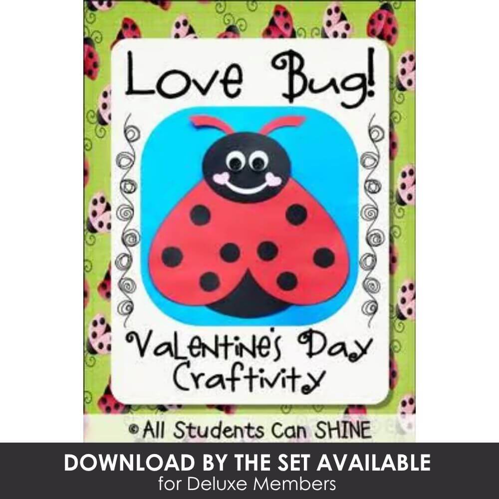 Colorful ladybug Valentine's Day craft activity for early learners and preschoolers, perfect for Valentine's Day decoration and classroom projects.