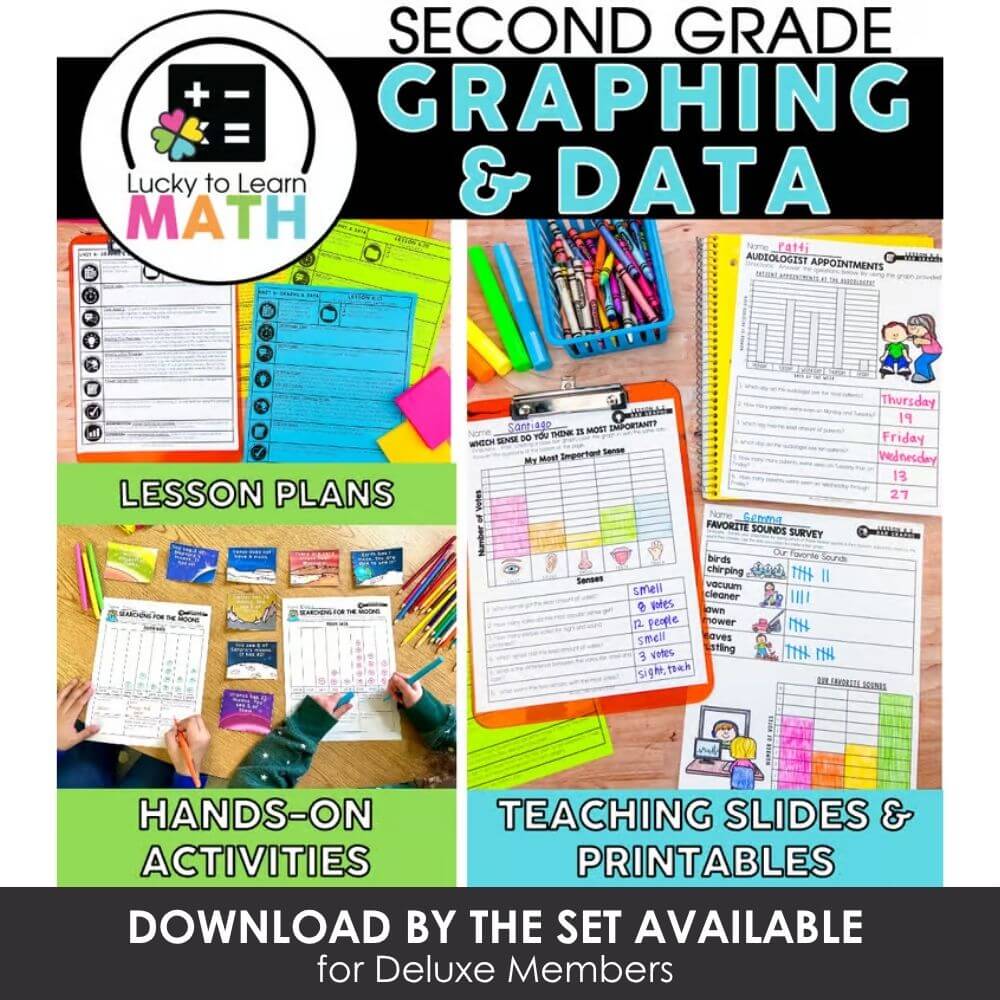Second grade math graphing and data activities for engaging and educational lesson plans.