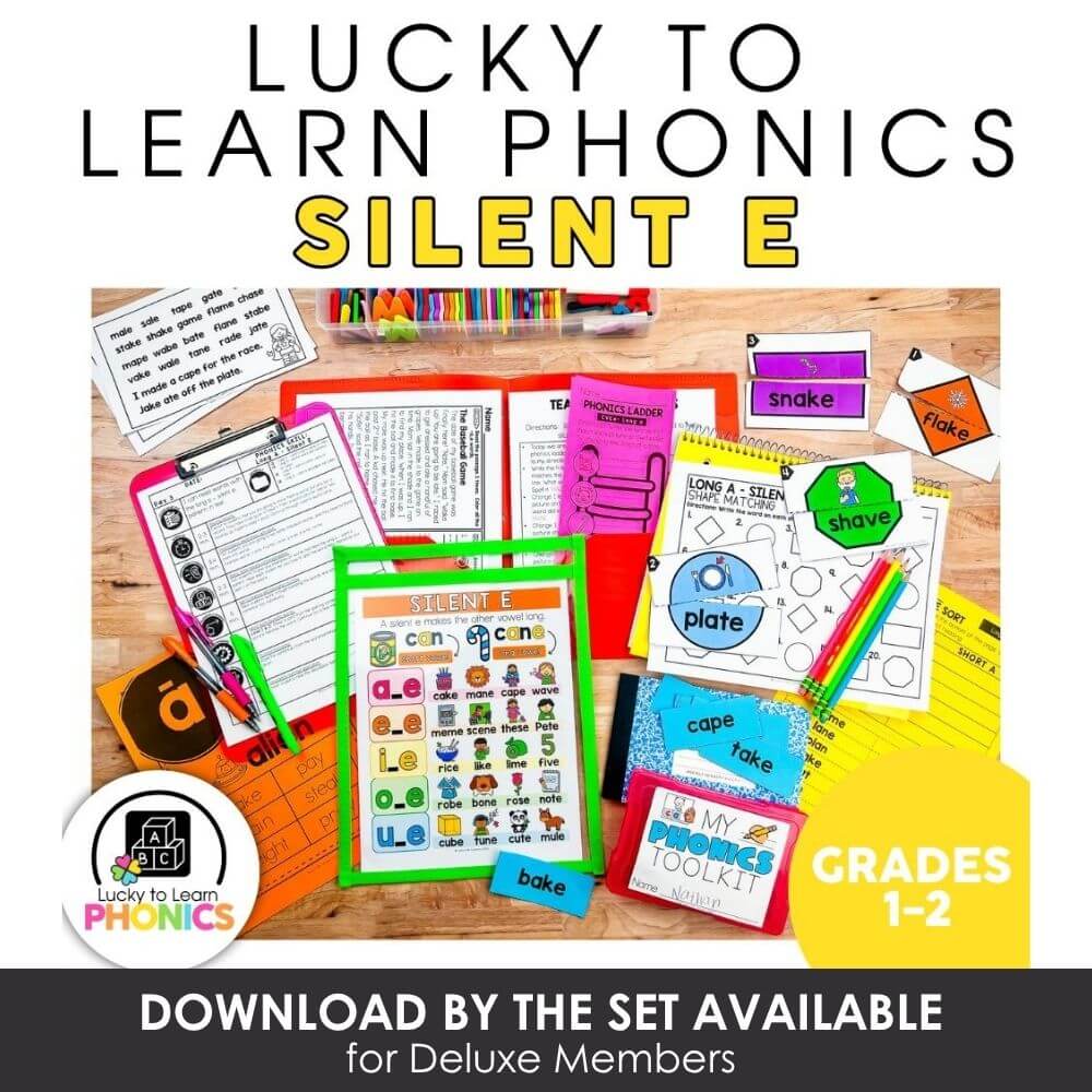 Learn phonics silent e, vocabulary, and spelling activities for grades 1-2, with engaging worksheets and games for early literacy development.