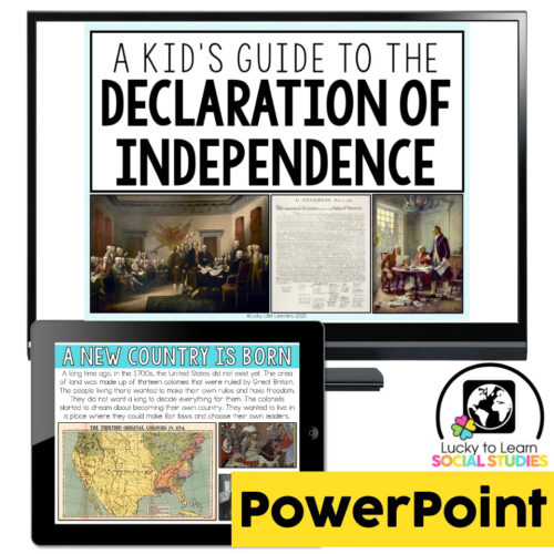Lucky to Learn Social Studies - Declaration of Independence - Teaching ...