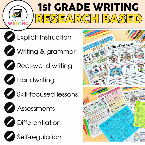 Lucky to Learn Writing 1st Grade - Writing Foundations - Lucky Little ...