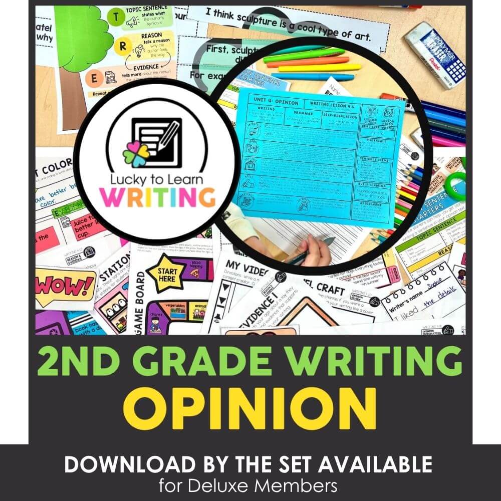 A colorful 2nd grade opinion writing activity set with engaging worksheets, graphic organizers, and prompts to improve young students' writing skills and critical thinking.
