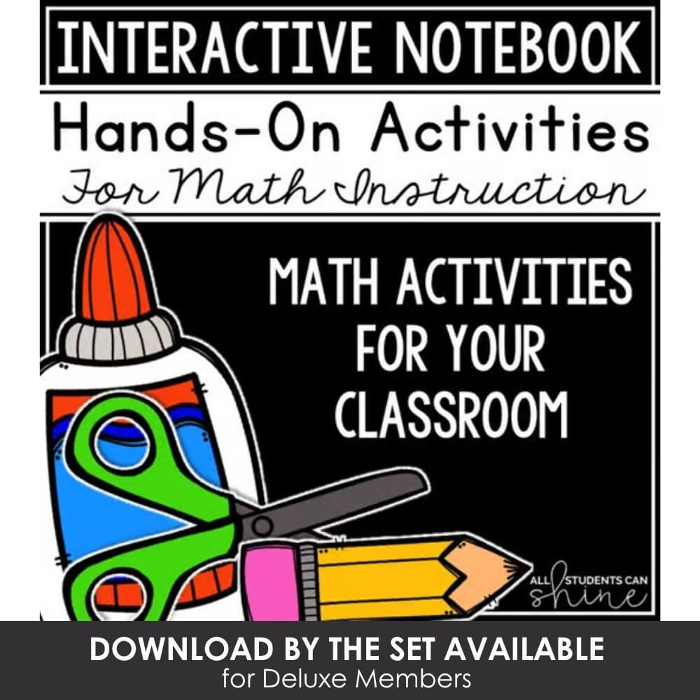 Math activities, interactive classroom notebook, hands-on math activities, elementary math resources, math instruction, teaching math, classroom activities, math curriculum, teacher resources, student engagement.