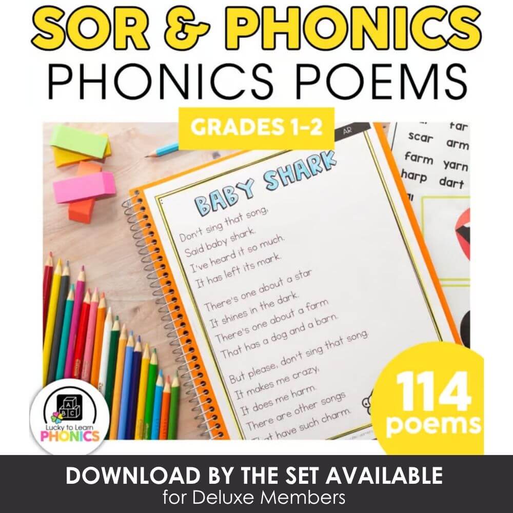 Bright educational phonics poems for grades 1-2, featuring engaging sing-alongs, literacy themes, and colorful visuals to support early reading skills and phonemic awareness for young learners.