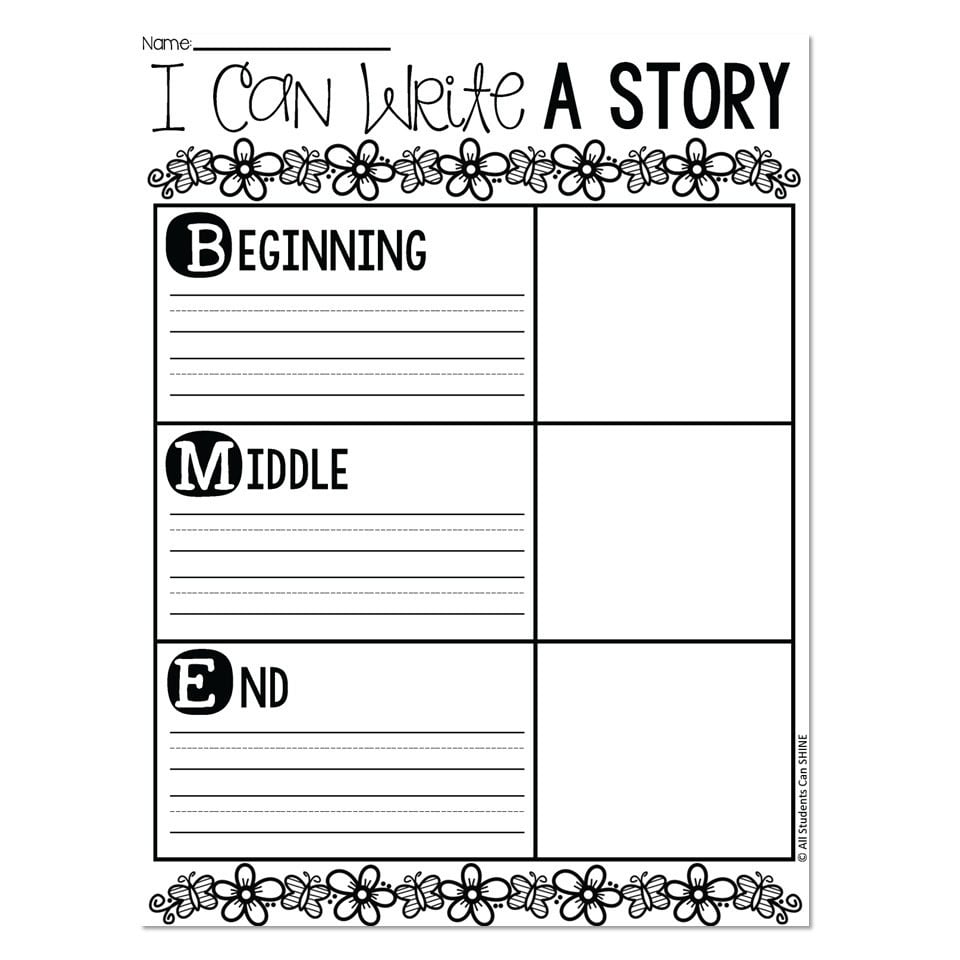 Spring Writer's Workshop - I Can Write a Story - Lucky Little Learners