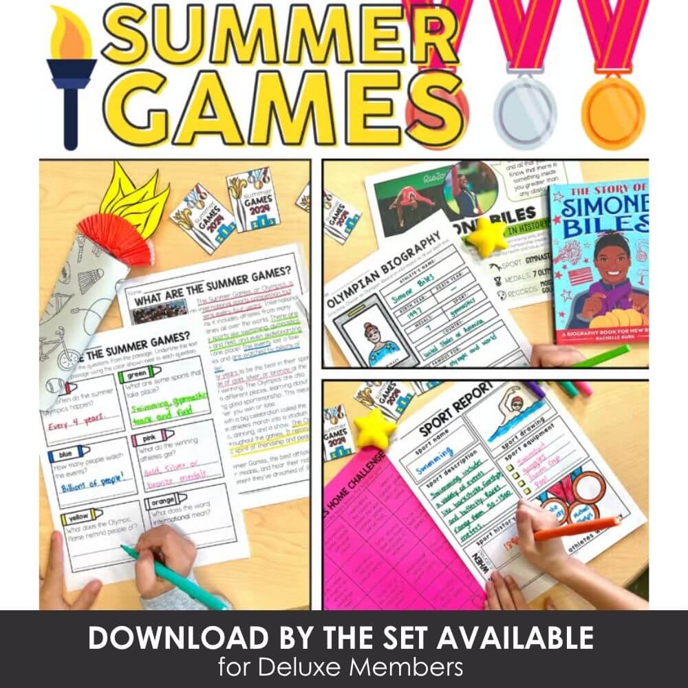 Summer games for kids, educational summer activities, teacher resources, summer learning worksheets, summer reading, kids sports reports, interactive classroom activities.