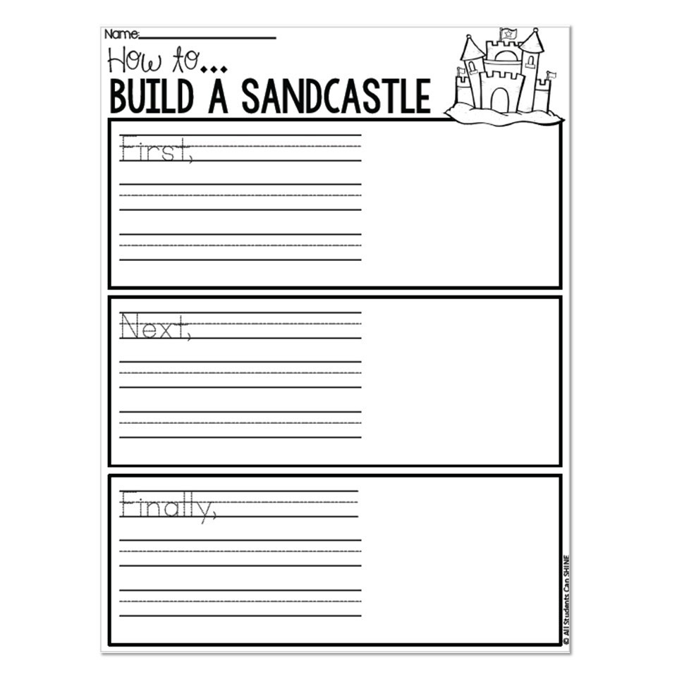 Summer Writer's Workshop - How to Build a Sandcastle - Lucky Little ...