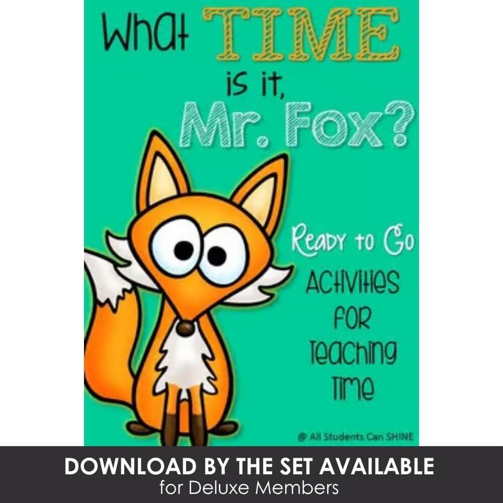 Cute Mr. Fox cartoon reading activity cover, engaging teaching resource for early learners, perfect for classroom lessons, early childhood education, and curriculum activities.