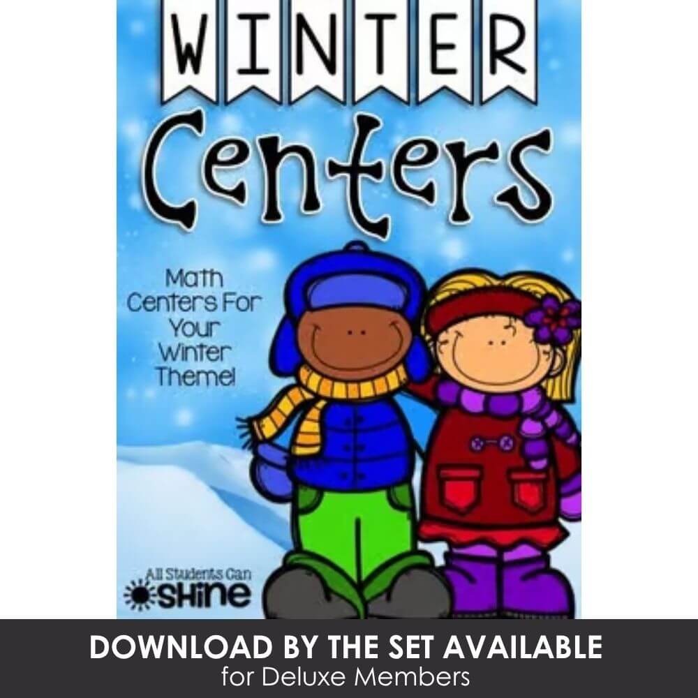 Colorful winter-themed math centers for preschool and kindergarten classrooms. Engaging activities for teaching winter concepts and seasonal learning. Perfect for early childhood education.