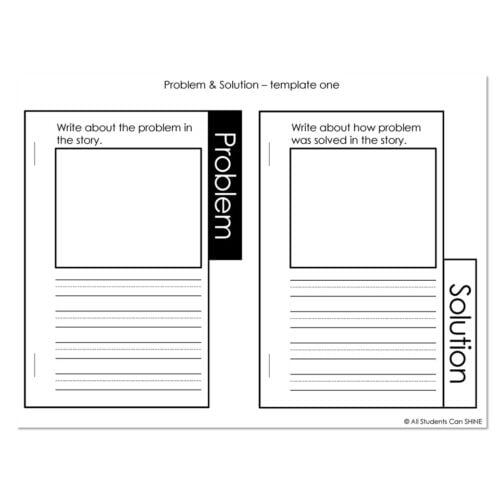 Writing Flipbooks - Problem and Solution - Lucky Little Learners
