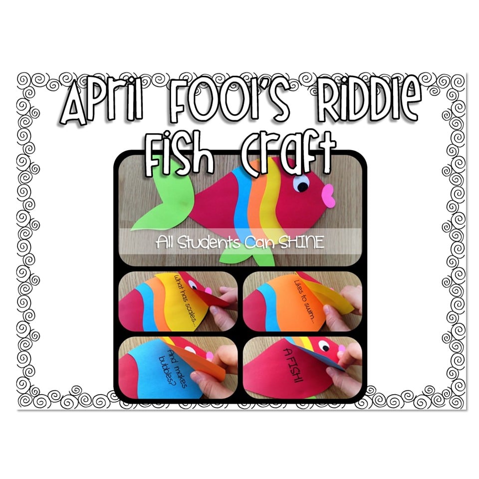 April Fools Craftivity - Fish Craft - Lucky Little Learners
