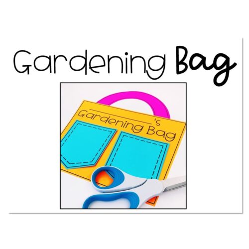 Colorful gardening bag craft kit for preschool, kindergarten, and early learners. Perfect for educational activities, fine motor skills, and classroom projects.