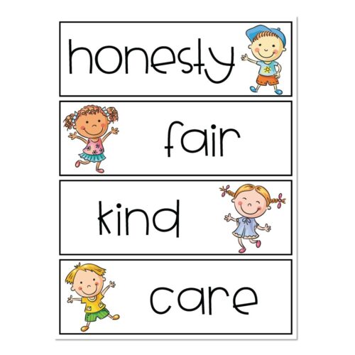 Kindergarten classroom posters, preschool learning materials, early childhood education resources, social-emotional learning, behavior management tools.