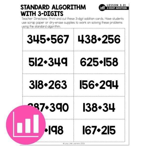 Lucky to Learn Math – Lesson 3.21 – Standard Algorithm Addition ...