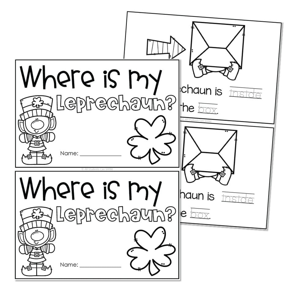 Monthly Themed Writing - March - Leprechaun Mini Reader - Lucky Little ...