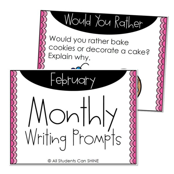 Writing Prompts - February - Lucky Little Learners