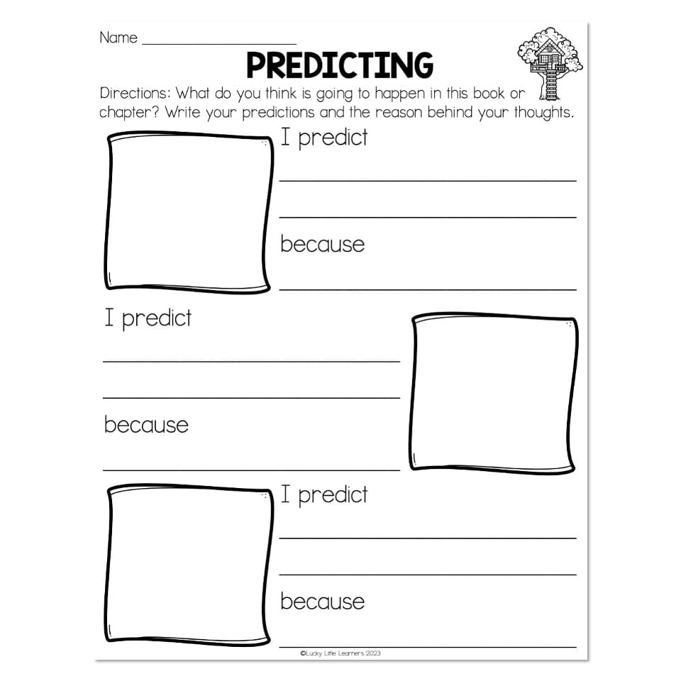 Chapter Book Companion - Magic Tree House - Predicting - Lucky Little ...