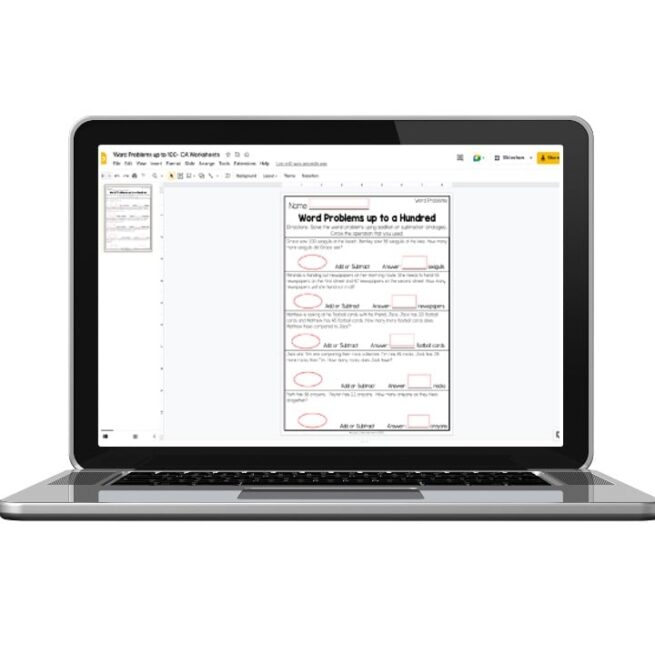 Digital 2nd Grade Math Worksheets - Operations and Algebraic Thinking ...