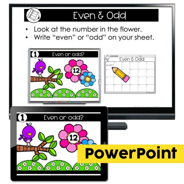 Digital Flash Math Games - Even and Odd - Lucky Little Learners