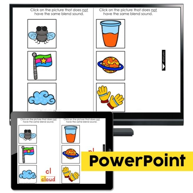 Digital Interactive Phonics - Blends - Game 5 - Lucky Little Learners