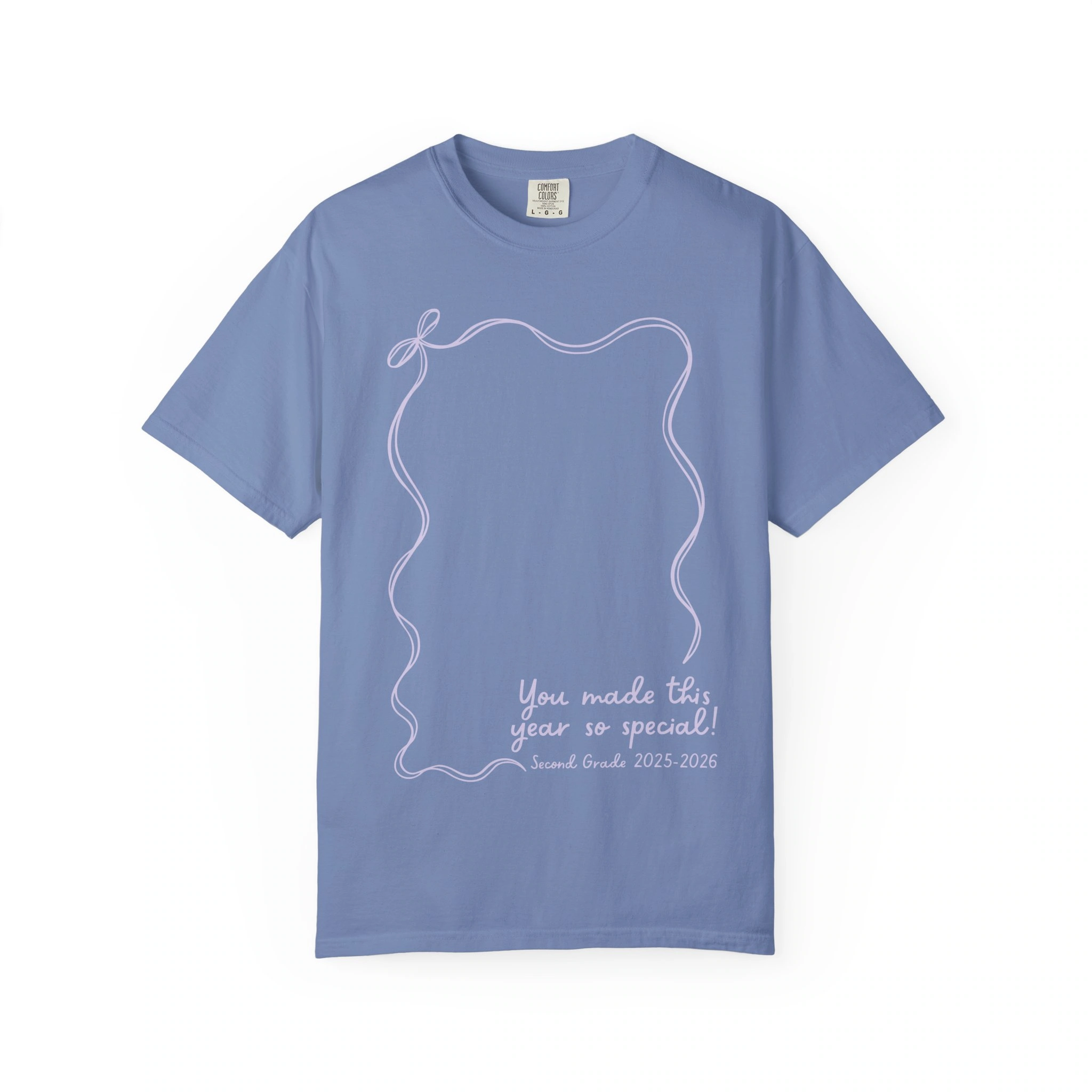 You made this year so special! 2nd grade autograph T-shirt for teacher, year-end keepsake, personalized classroom gift, and memorable teacher wear for end of school celebration.