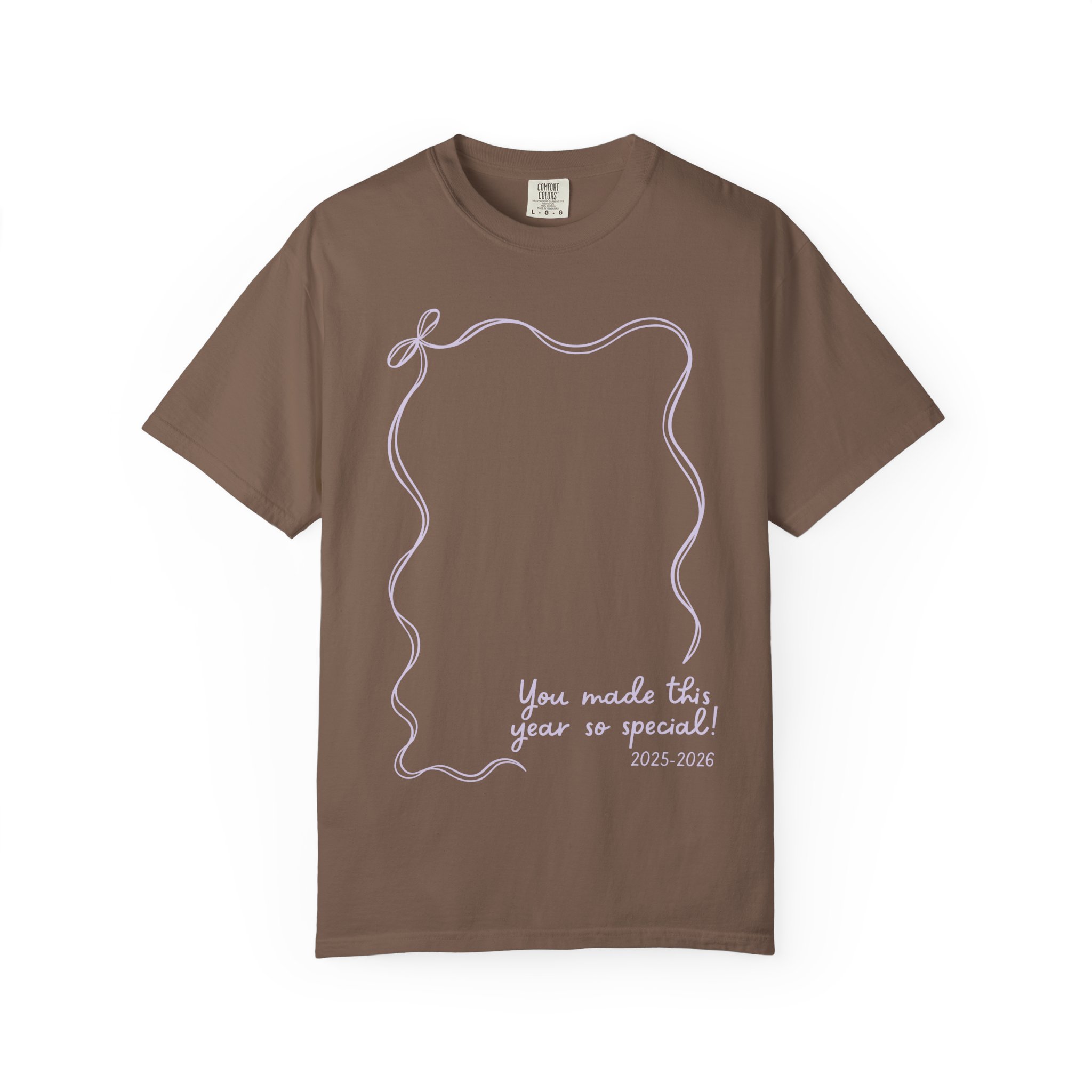 You made this year so special! Autograph T-Shirt for teachers, year-end keepsake, teacher wearable, personalized teacher gift, classroom memory, school year 2025-2026, teacher appreciation, Lucky Lit.