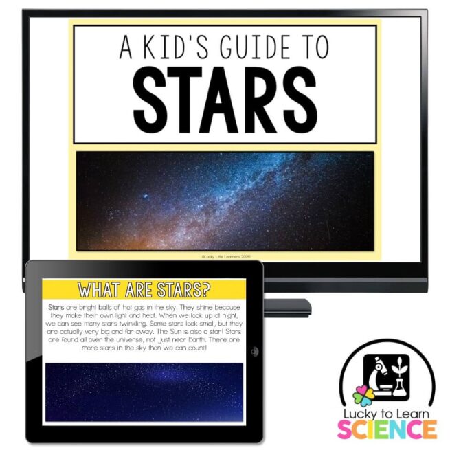 Lessons On Stars Lucky to Learn Science - Stars - Teaching Slides - Lucky Little Learners