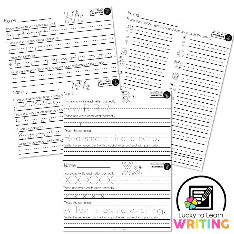Lucky to Learn Writing 1st Grade - Unit 5 Research and Review - Week 4 ...
