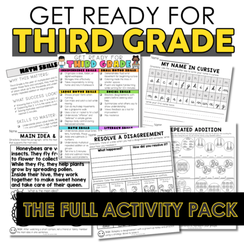 Get ready for 3rd grade with engaging activities including math skills, handwriting practice, and literacy exercises to boost confidence and prepare students for success.