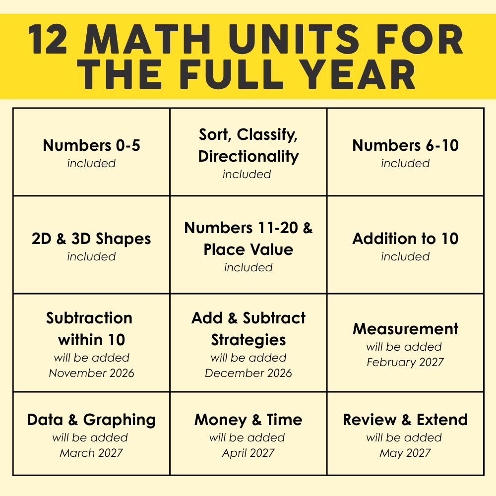 Lucky to Learn Math Kindergarten - Growing Bundle - Image 4