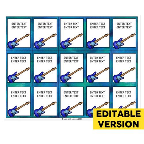 Editable - Brag Tags - Set 2 - Rock Star Reader - Lucky Little Learners