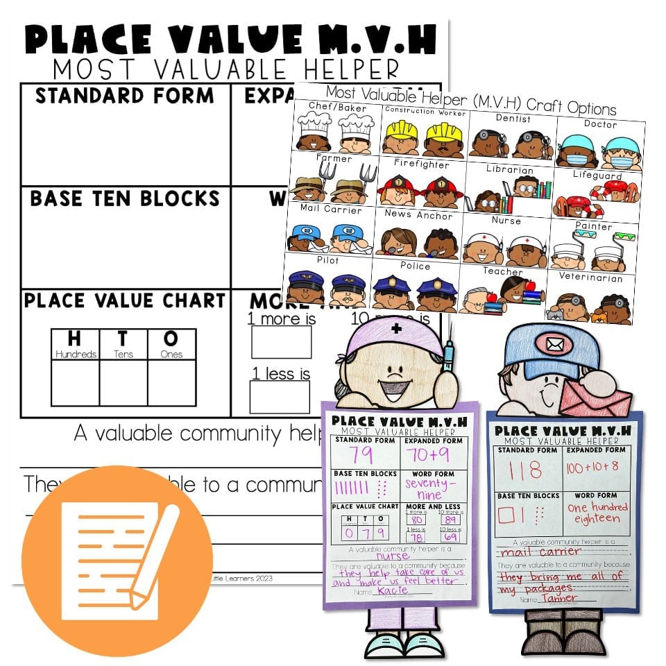 Lucky to Learn Math - 1st Grade - Lesson 4.20 - Place Value Review ...