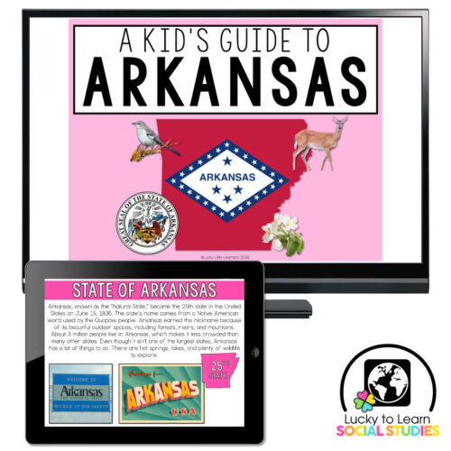 Lucky to Learn Social Studies - US States - Arkansas - Teaching Slides ...