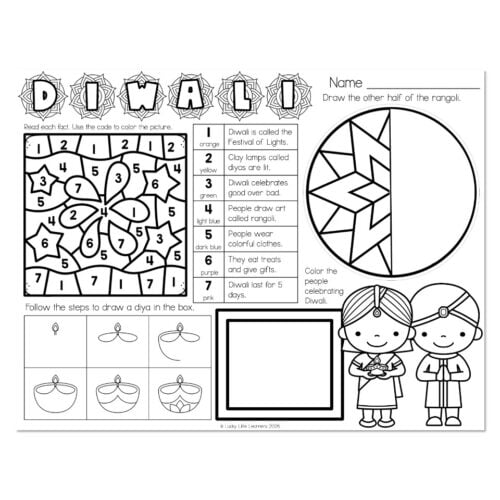 Holidays Around the World Placemat - Diwali