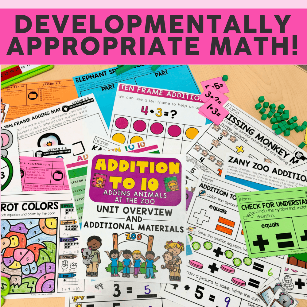 Lucky to Learn Math Kindergarten - Unit 6 - Addition to 10 - Image 2