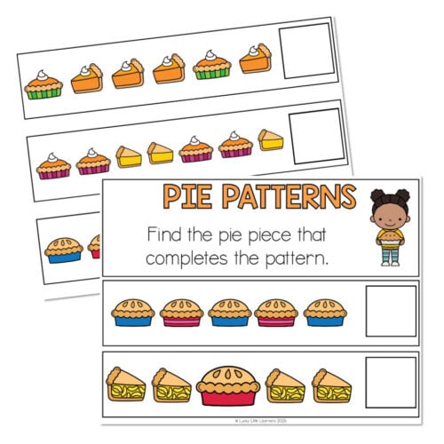 Morning Bins - November - Activity 1 - Pie Patterns